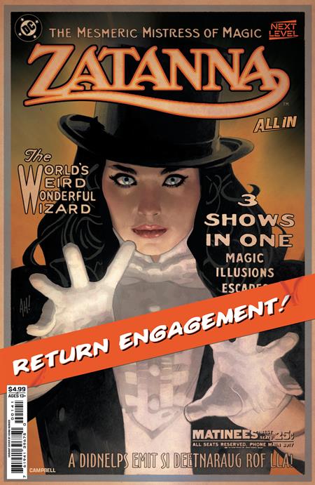 ZATANNA (2026) #1 CVR C ADAM HUGHES CARD STOCK VARIANT 2026 DC COMICS