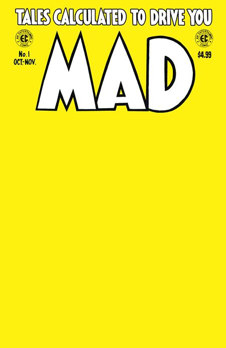 MAD MAGAZINE #1 FACSIMILE EDITION CVR B BLANK VARIANT 2024 Mad Magazine DC COMICS