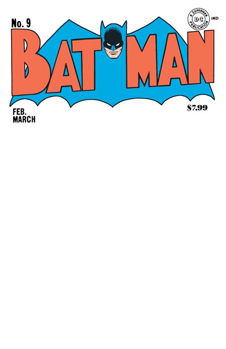 BATMAN #9 FACSIMILE EDITION CVR C BLANK CARD STOCK VARIANT 2025 DC COMICS
