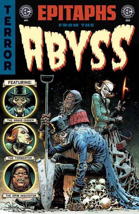 EC EPITAPHS FROM THE ABYSS #1 1:100 HORROR HOST VARIANT 2024 ONI PRESS INC.
