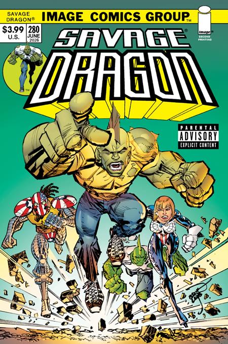 08/05/2026 SAVAGE DRAGON #280 2ND PRINT VARIANT (MR) IMAGE COMICS