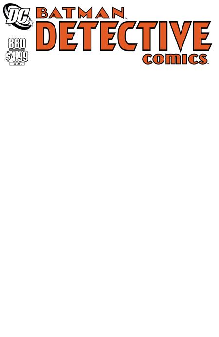 DETECTIVE COMICS #880 FACSIMILE EDITION CVR D BLANK VARIANT 2025 DC COMICS