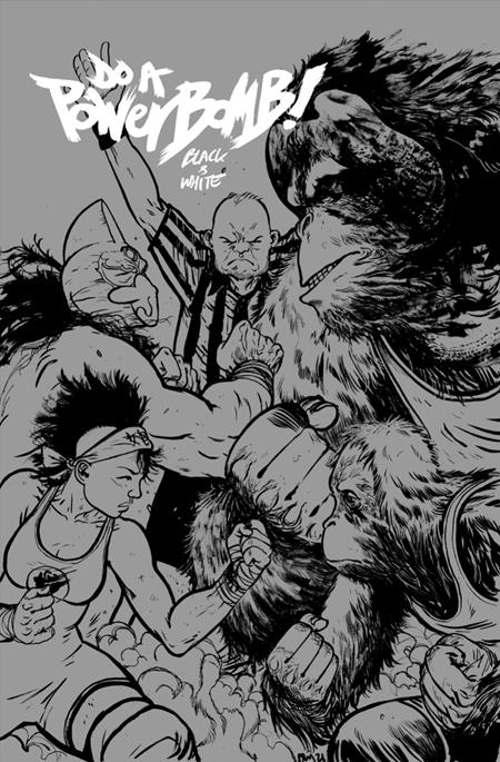 08/26/2026 DO A POWERBOMB BLACK AND WHITE #2 (OF 3) CVR B DANIEL WARREN JOHNSON ORANGUTAN VAR IMAGE COMICS