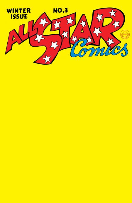 ALL-STAR COMICS #3 FACSIMILE EDITION CVR C BLANK CARD STOCK VARIANT 2023