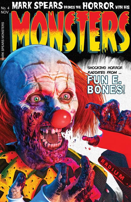 MARK SPEARS MONSTERS #4 2ND PRINT 1:25 MARK SPEARS CLOWN BLACK CAT #50 HOMAGE 2025 IMAGE COMICS