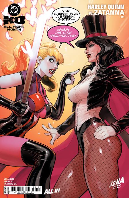 DC K.O. HARLEY QUINN VS ZATANNA #1 (ONE SHOT) CVR E DAVID NAKAYAMA CARD STOCK VARIANT 2025 DC COMICS