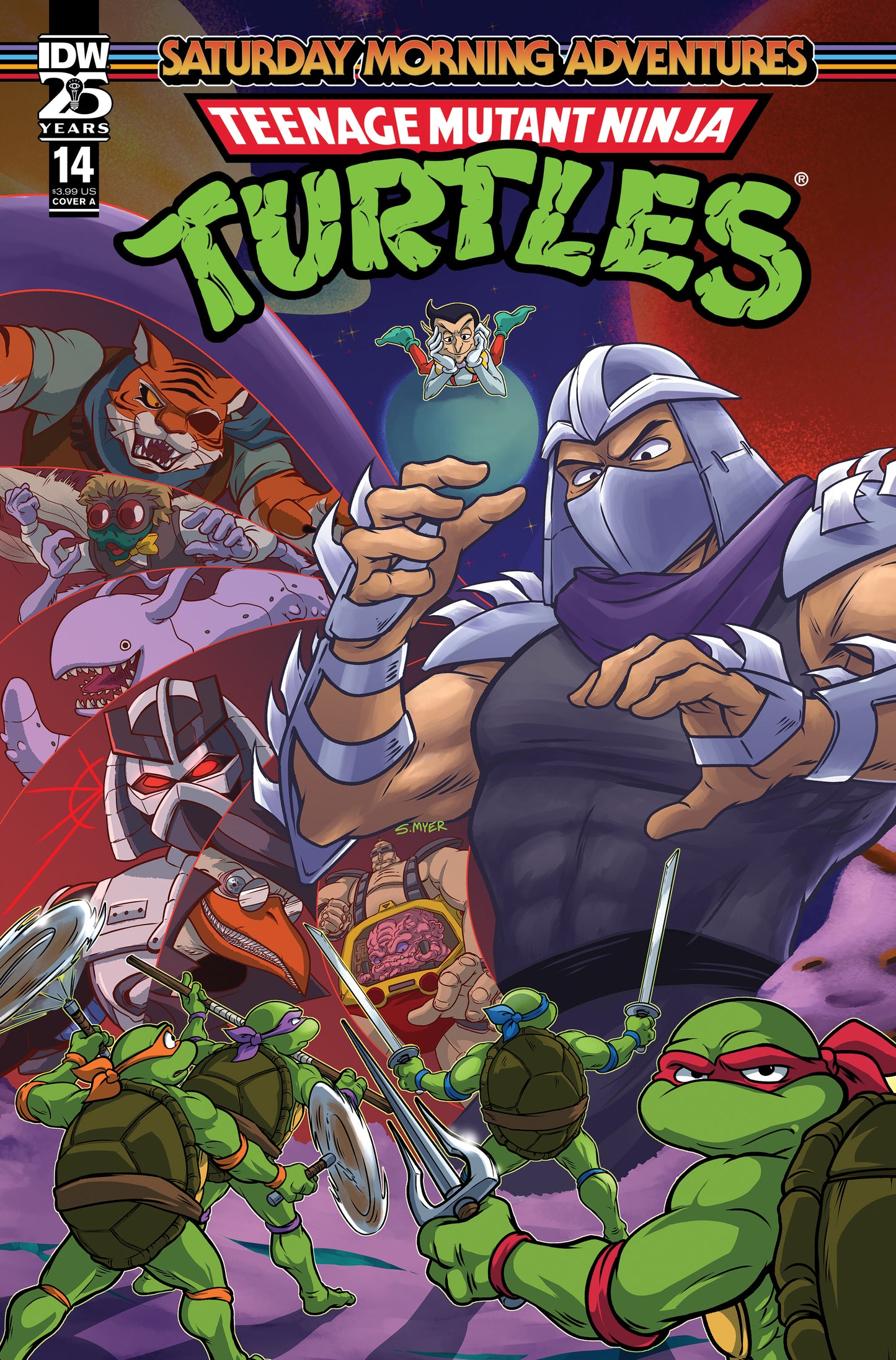 TMNT SATURDAY MORNING ADVENTURES 2023 #14 CVR A MYER 2024 TMNT IDW-PRH