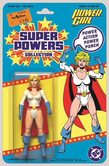 POWER GIRL #12 CVR D JASON GEYER & ALEX SAVIUK DC SUPER POWERS CARD STOCK VARIANT 2024 Power Girl DC COMICS