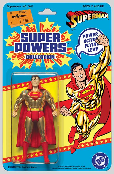 SUPERMAN #17 CVR E JASON GEYER & ALEX SAVIUK DC SUPER POWERS CARD STOCK VARIANT (ABSOLUTE POWER) 2024 Superman DC COMICS
