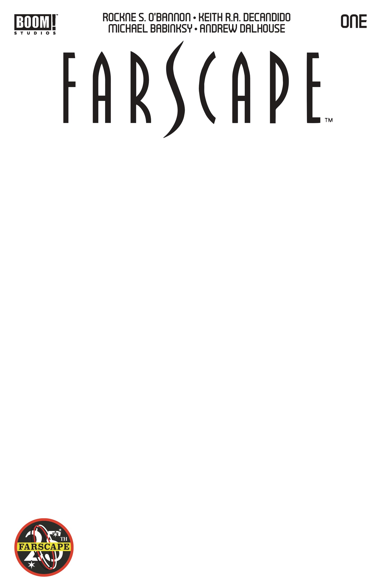 FARSCAPE 25TH ANNIVERSARY SPECIAL #1 CVR D BLANK SKETCH 2024 BOOM! STUDIOS