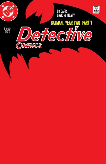 02/18/2026 DETECTIVE COMICS #575 FACSIMILE EDITION CVR C BLANK CARD STOCK VAR (YEAR TWO PART 1 OF 4) DC COMICS