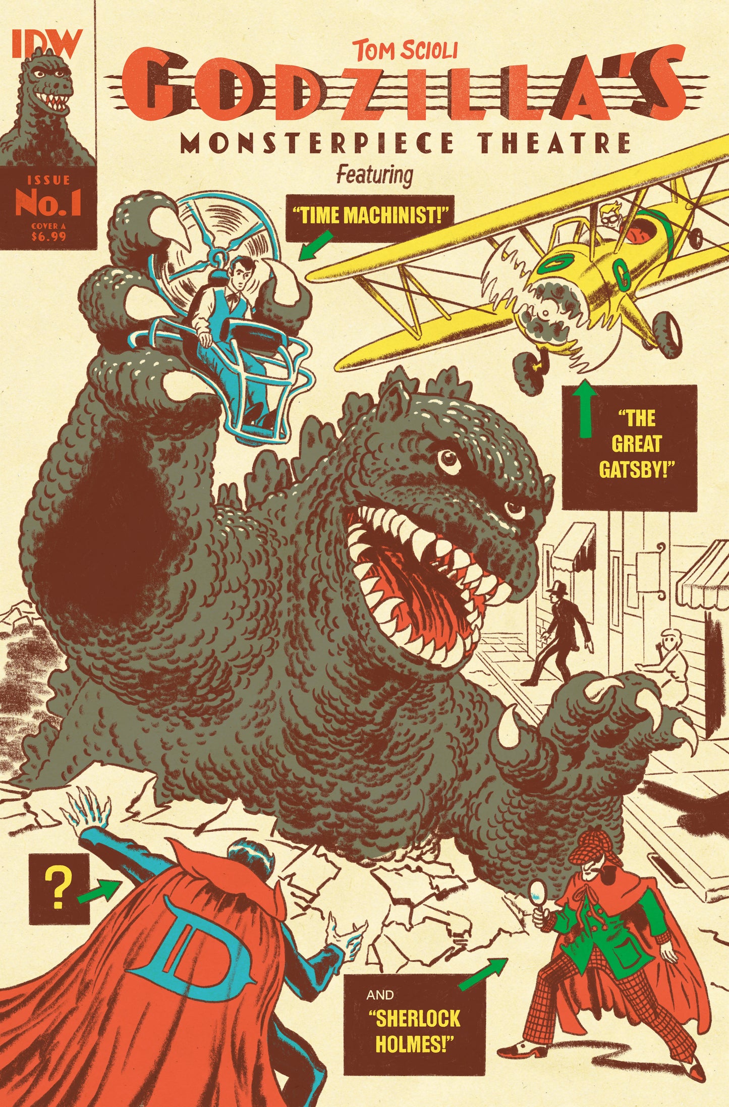 GODZILLA MONSTERPIECE THEATRE #1 CVR A SCIOLI 2024 Godzilla IDW-PRH