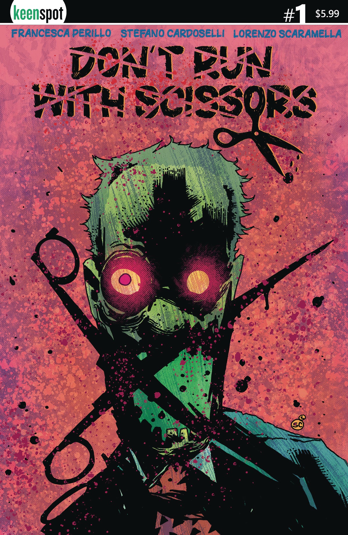 DONT RUN WITH SCISSORS #1 CVR A STEFANO CARDOSELLI (MR) 2025 KEENSPOT ENTERTAINMENT