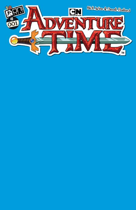 ADVENTURE TIME (2025) #1 CVR F FINN BLUE SKETCH 2025 Adventure Time ONI PRESS INC.