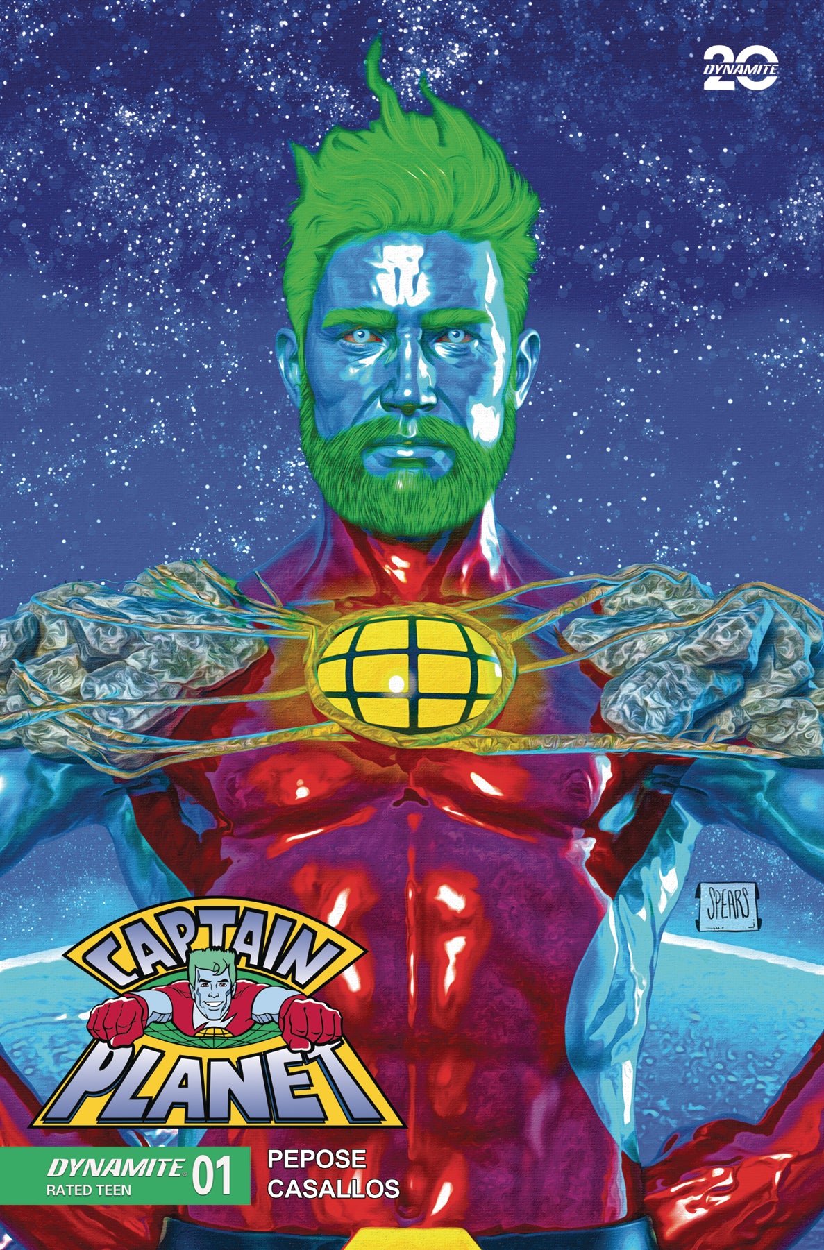 CAPTAIN PLANET #1 CVR A SPEARS 2025 DYNAMITE