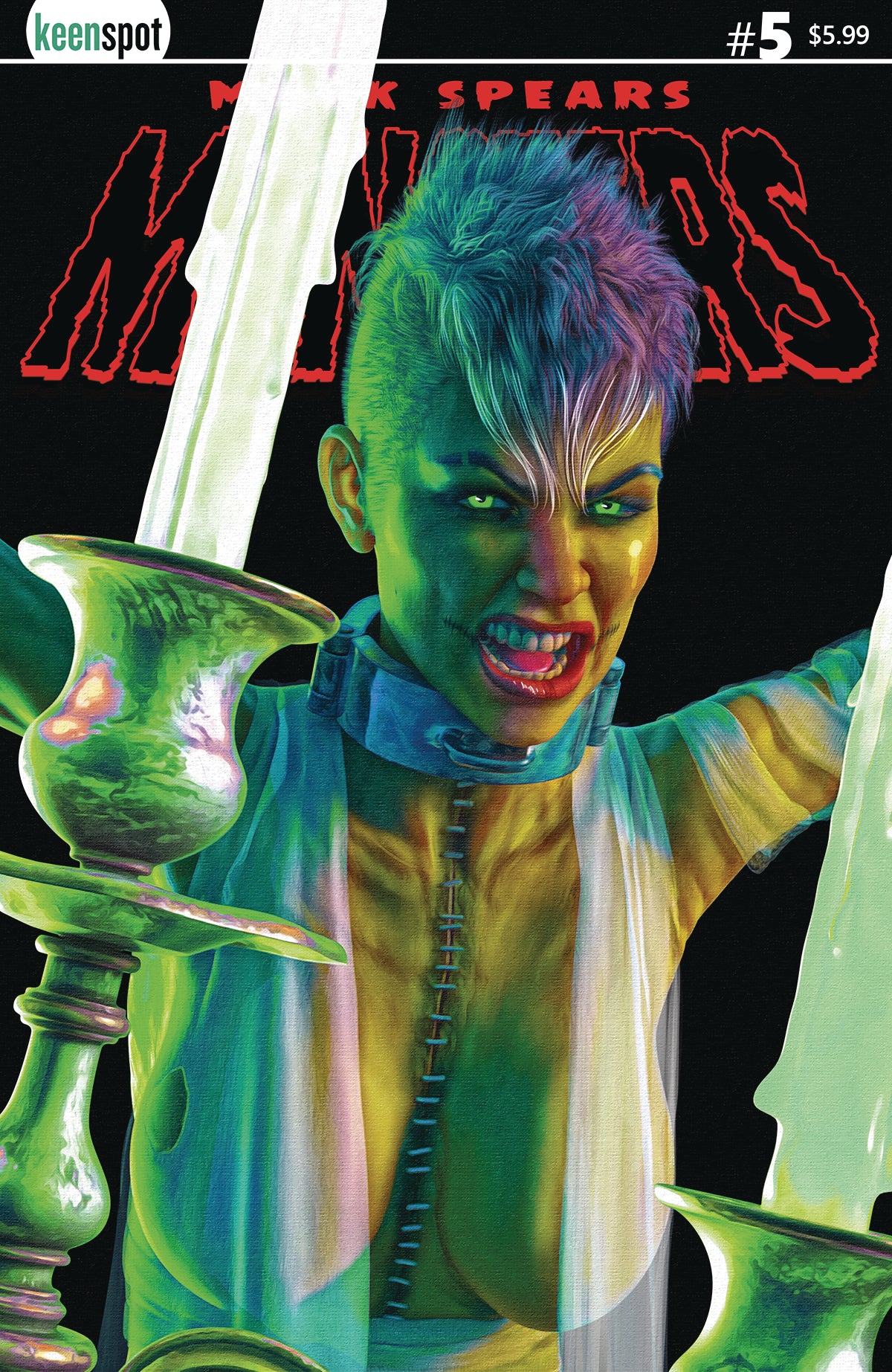 MARK SPEARS MONSTERS #5 CVR B HAIRCUT VARIANT 2025 Universal Monsters KEENSPOT ENTERTAINMENT