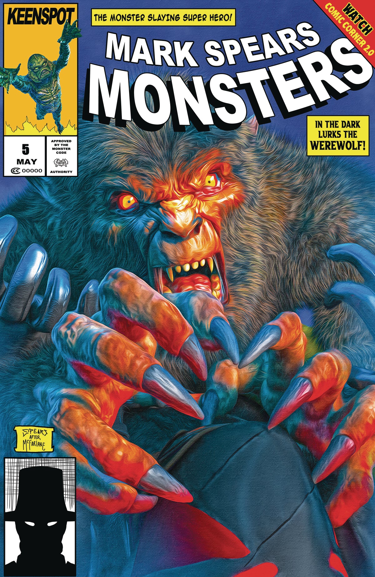 MARK SPEARS MONSTERS #5 CVR C ASM #313 HOMAGE VARIANT 2025 Universal Monsters KEENSPOT ENTERTAINMENT
