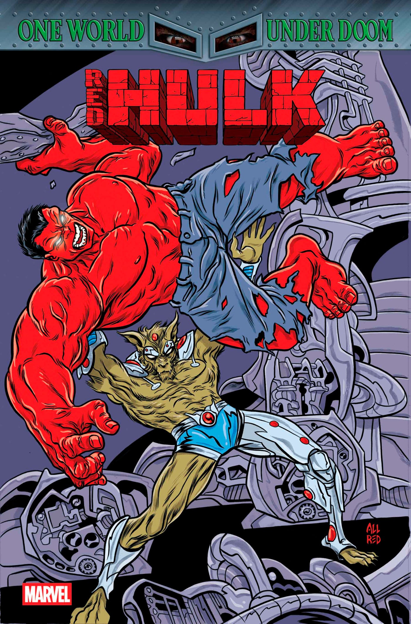 RED HULK #6 MIKE ALLRED RETRO VISION VARIANT 2025 MARVEL PRH