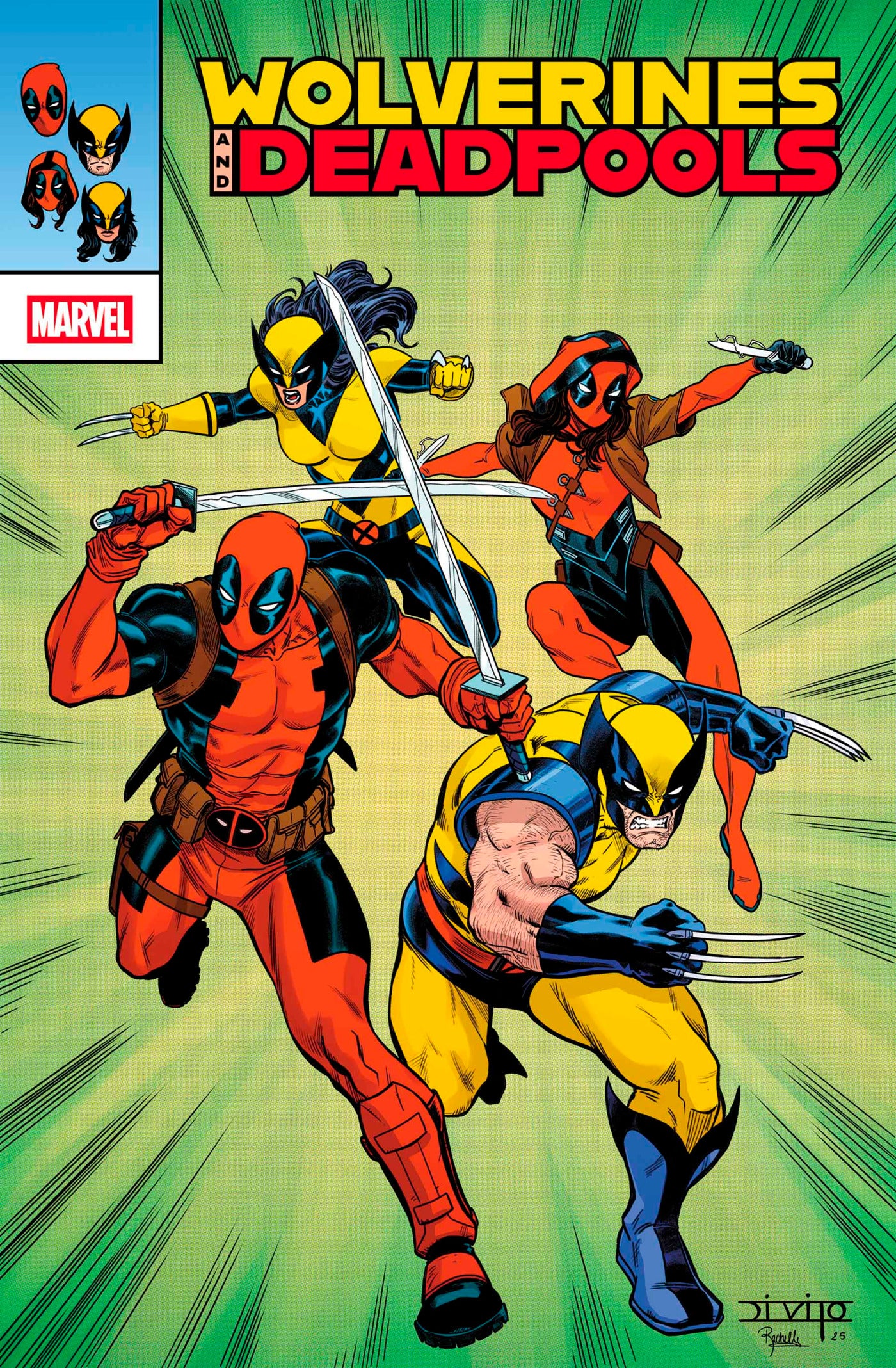 WOLVERINES & DEADPOOLS #1 ANDREA DI VITO RETRO VISION VARIANT 2025 MARVEL PRH
