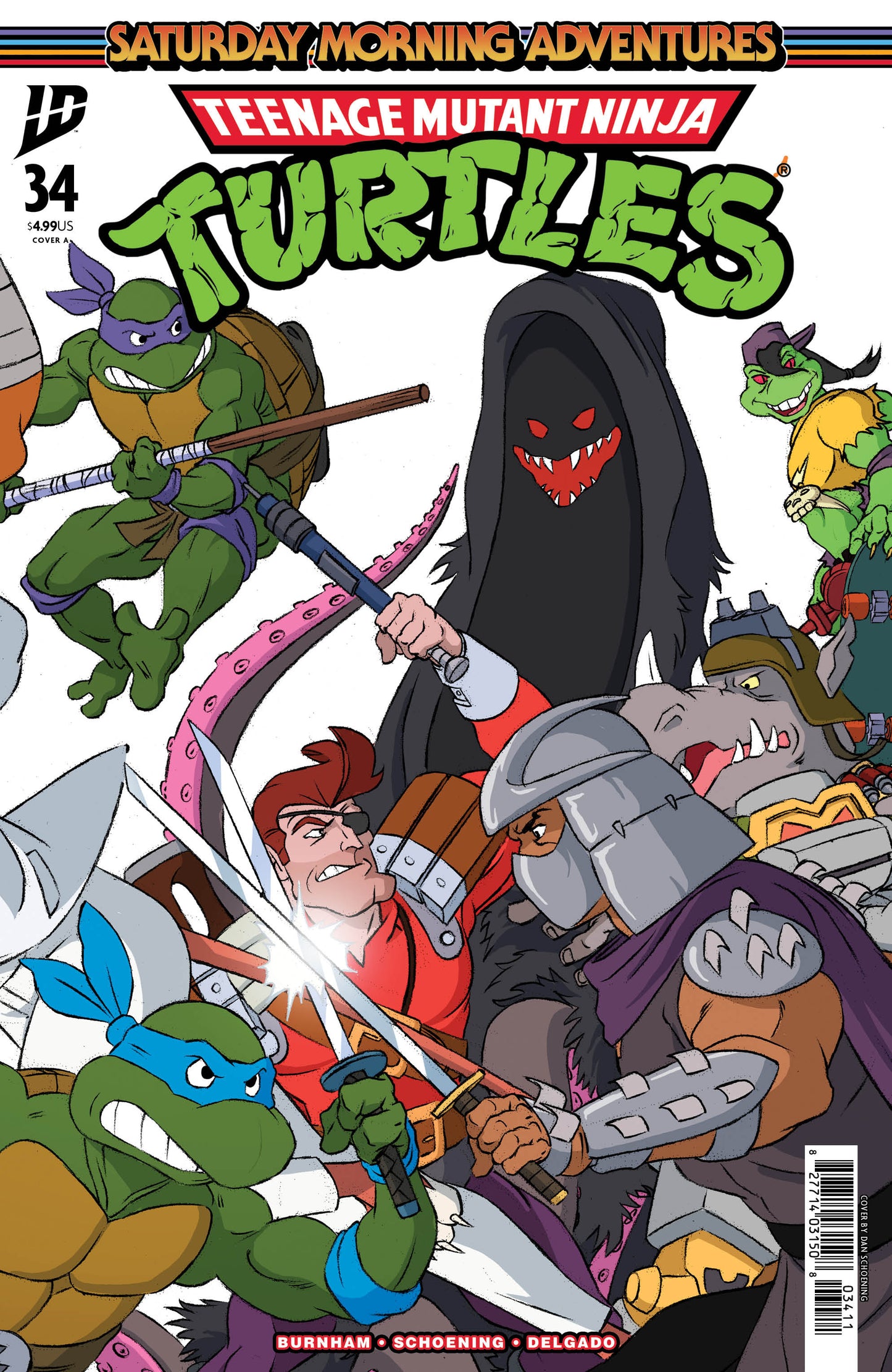 02/25/2026 Teenage Mutant Ninja Turtles: Saturday Morning Adventures #34 Cover A (Schoening Connecting Cover Se IDW Publishing