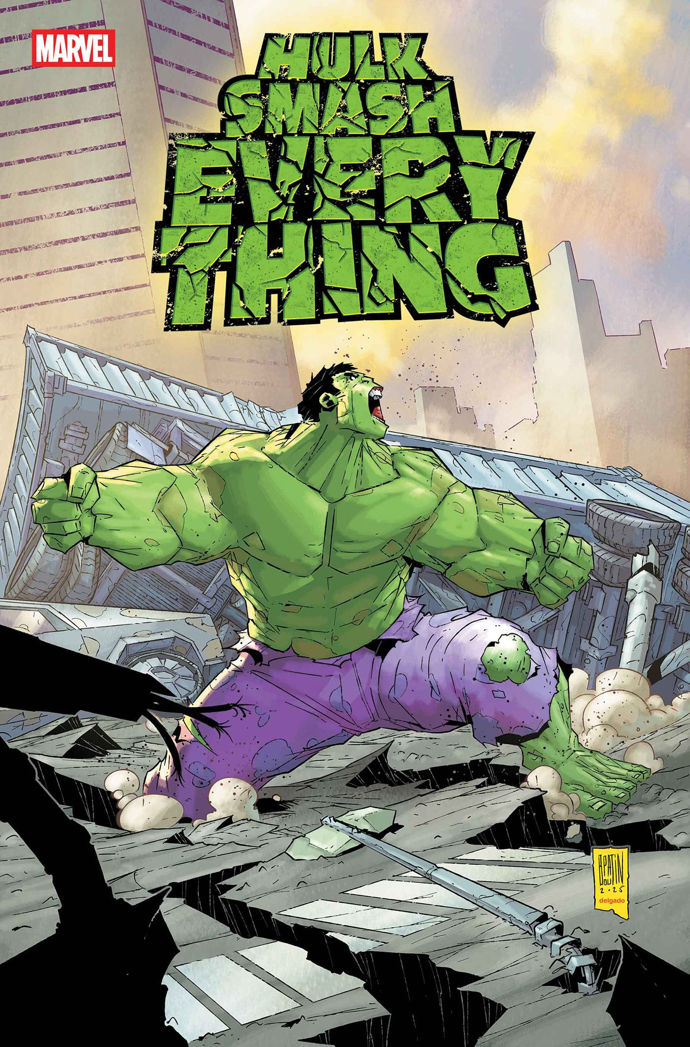 02/25/2026 HULK: SMASH EVERYTHING #3 PATRICK BOUTIN VARIANT MARVEL COMCS
