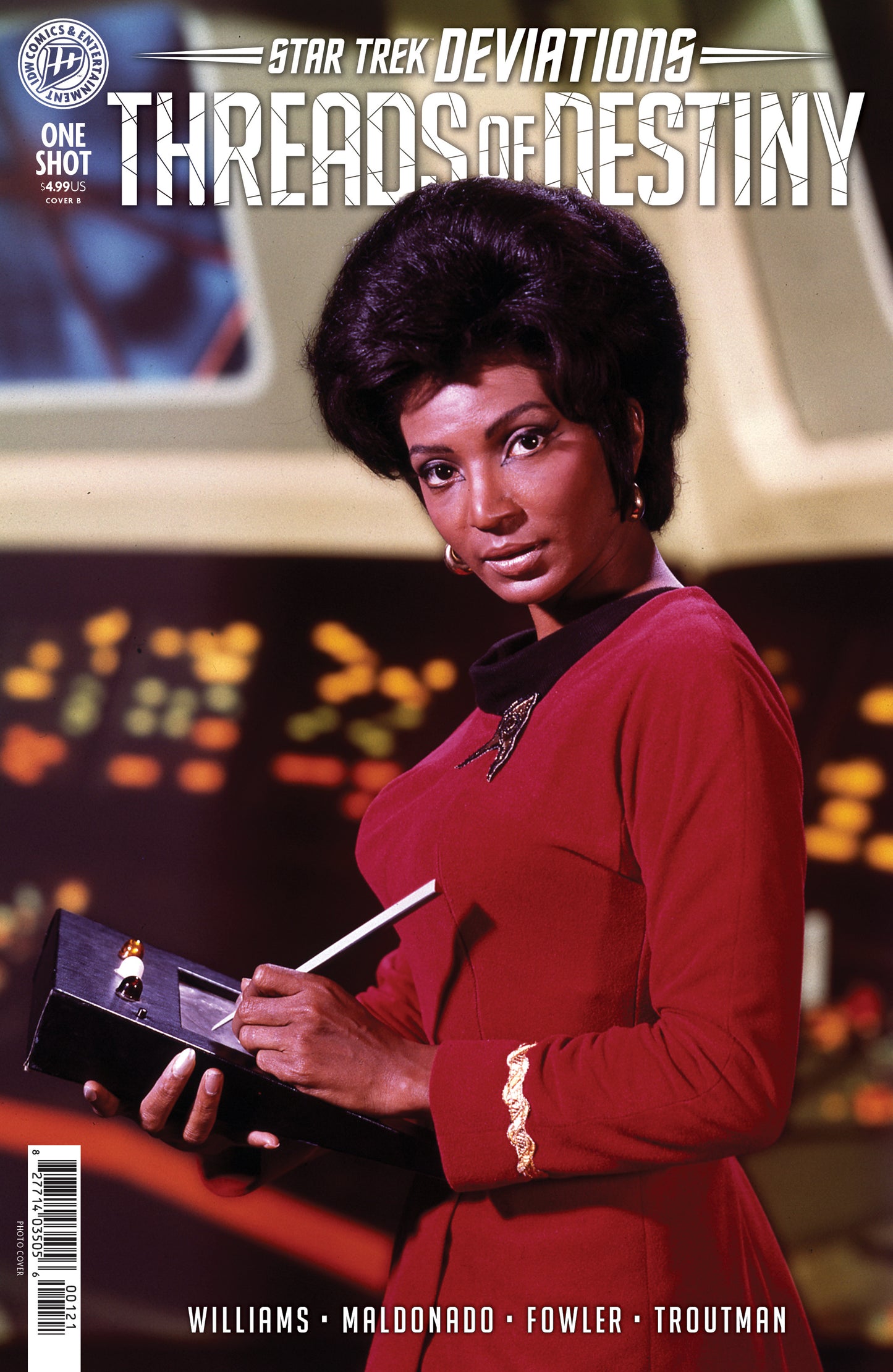 02/25/2026 Star Trek: Deviations--Threads of Destiny Variant B (Photo Variant) IDW Publishing