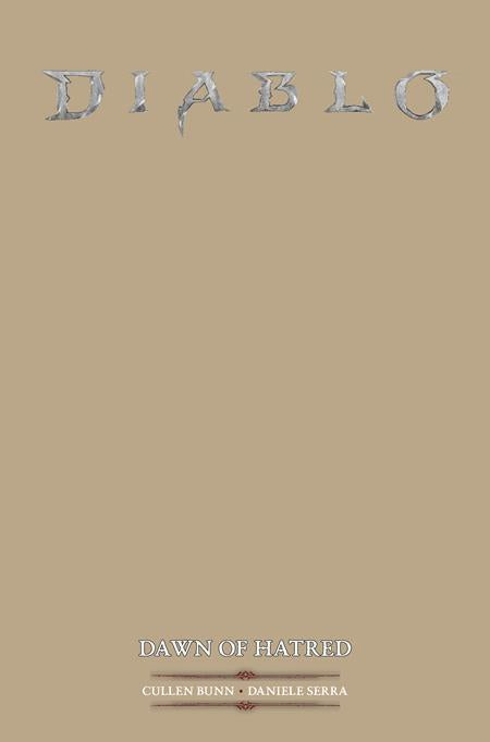 02/11/2026 DIABLO DAWN OF HATRED #1 (OF 4) CVR E BLANK SKETCH VAR (MR) TITAN COMICS