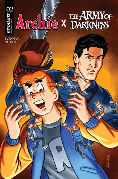 03/11/2026 ARCHIE X ARMY OF DARKNESS #2 CVR B BILL GALVAN VAR DYNAMITE ENTERTAINMENT