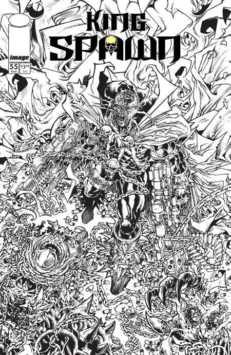 03/18/2026 KING SPAWN #55 CVR B HARVEY TOLIBAO B&W VAR IMAGE COMICS