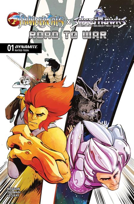 03/18/2026 THUNDERCATS X SILVERHAWKS ROAD TO WAR (ONE SHOT) CVR A SEBASTIAN PIRIZ DYNAMITE ENTERTAINMENT