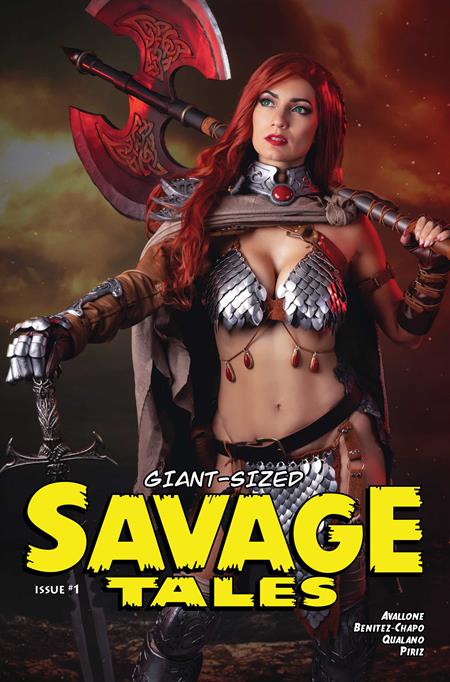 04/29/2026 GIANT SIZED SAVAGE TALES (ONE SHOT) CVR C IVY COSPLAY RED SONJA VAR DYNAMITE ENTERTAINMENT