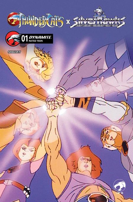 04/08/2026 THUNDERCATS X SILVERHAWKS #1 CVR E ANIMATION ART VAR DYNAMITE ENTERTAINMENT