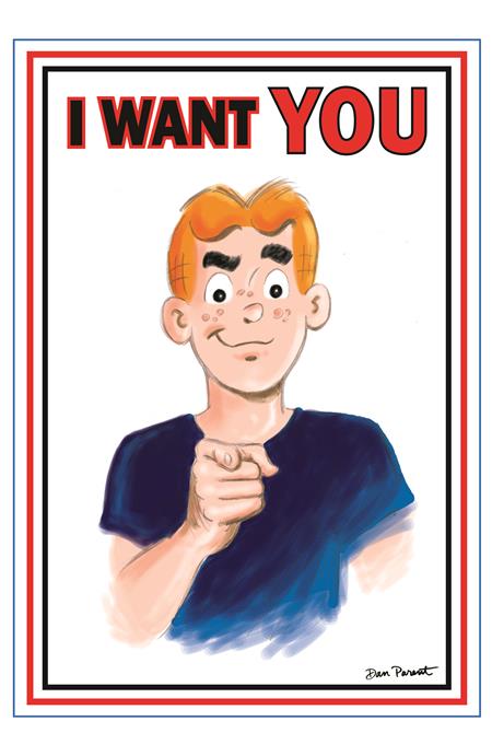 07/08/2026 ARCHIE COMICS CELEBRATES AMERICAS 250TH (ONE SHOT) CVR F DAN PARENT UNCLE SAM POSTER FOIL FULL ART ARCHIE COMICS PUBLICATIONS