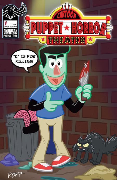 07/15/2026 CARTOON PUPPET HORROR THEATER #1 CVR E ADRIAN ROPP ZOOP VAR PRANA PUBLISHERS