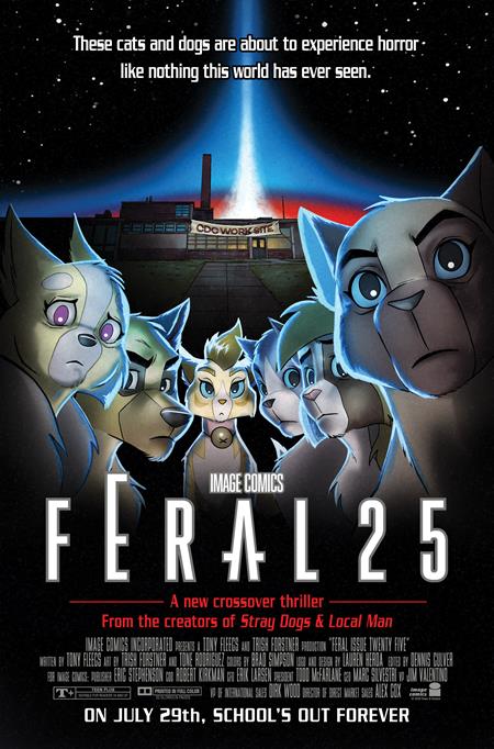 07/29/2026 FERAL #25 CVR B TONE RODRIGUEZ & ALLEN PASSALAQUA FACULTY HOMAGE VAR IMAGE COMICS