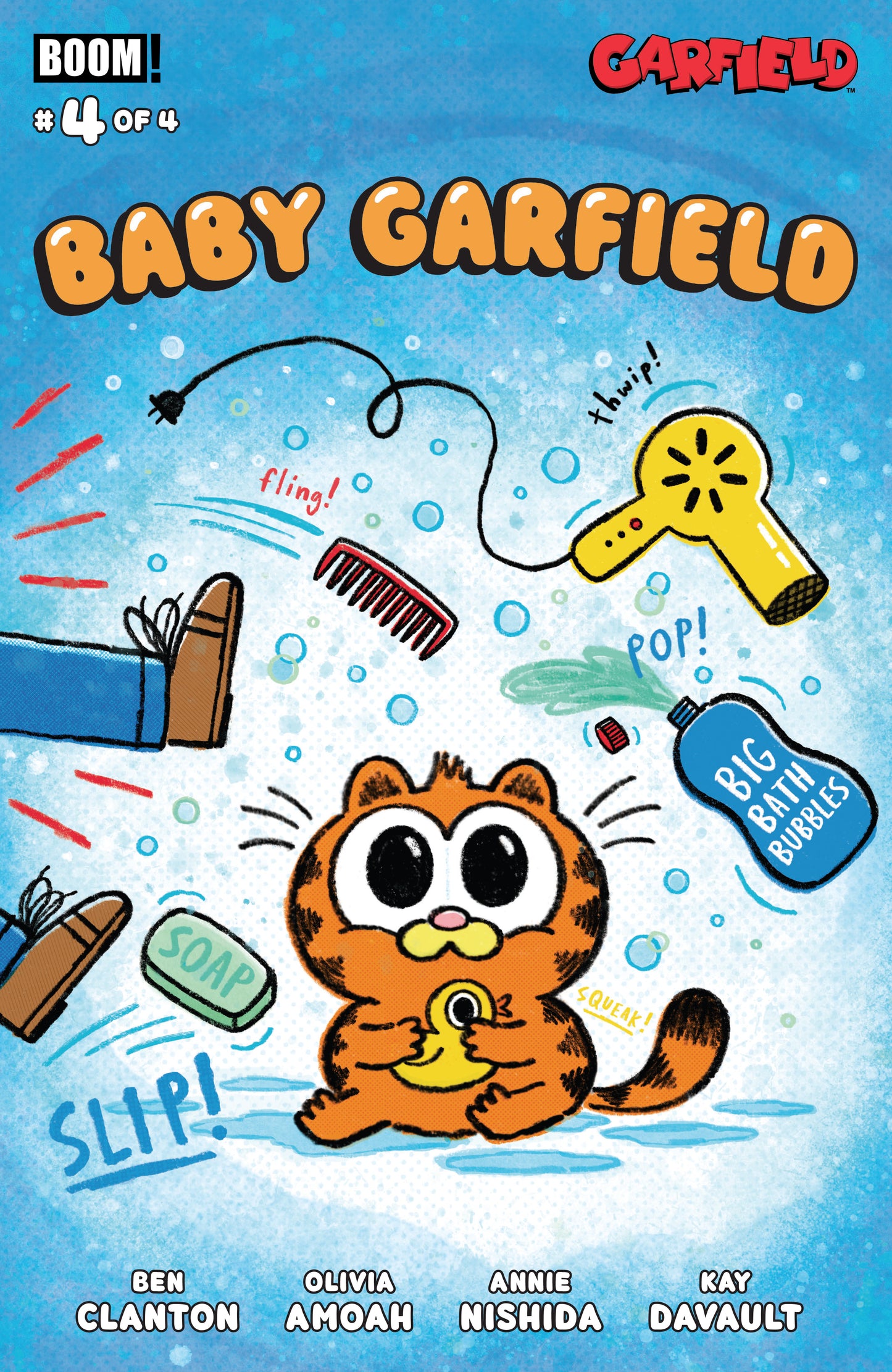 07/08/2026 Baby Garfield #4 B Variant (Dressed, Clanton) BOOM ENTERTAINMENT