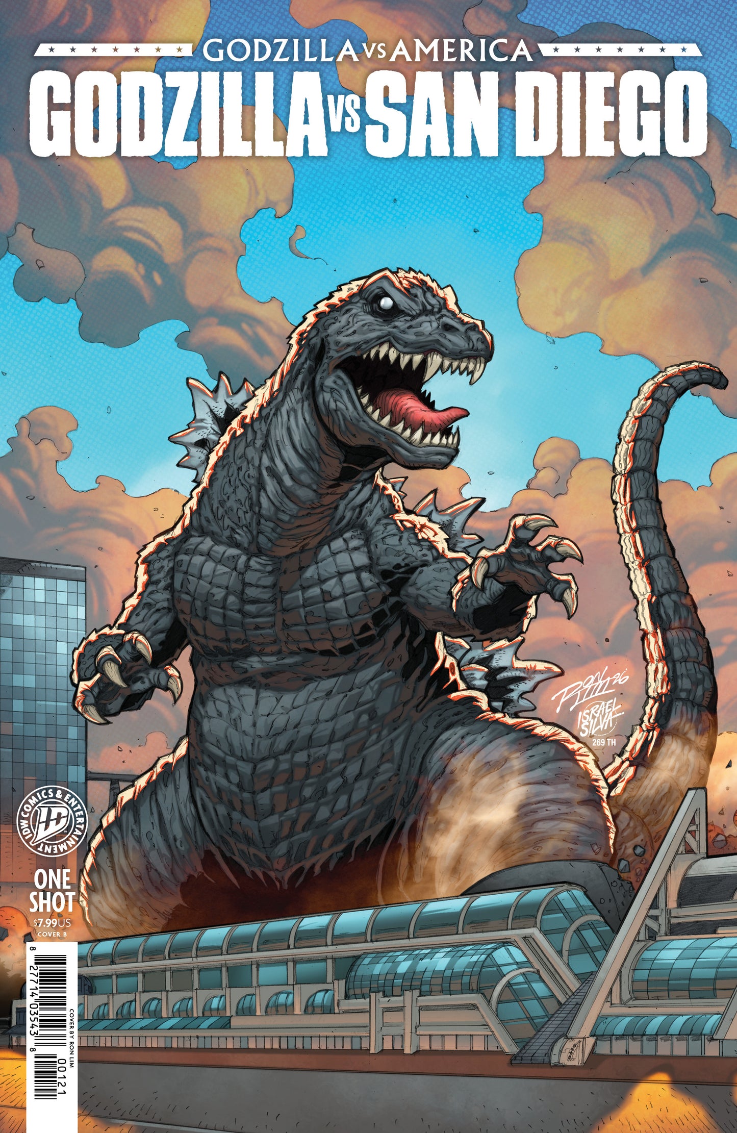 07/22/2026 Godzilla Vs. America: San Diego Variant B (Lim) IDW PUBLISHING