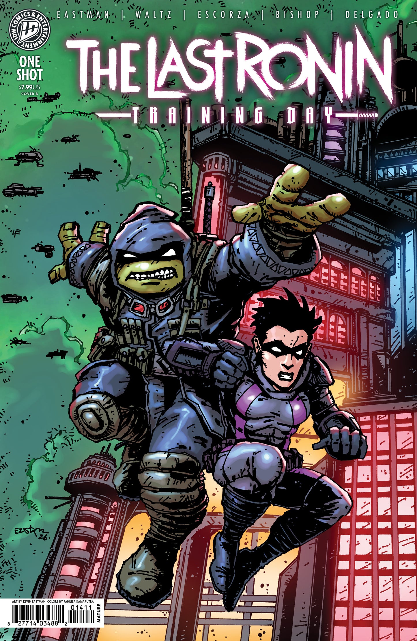 07/15/2026 Teenage Mutant Ninja Turtles: The Last Ronin--Training Day Variant B (Eastman) IDW PUBLISHING