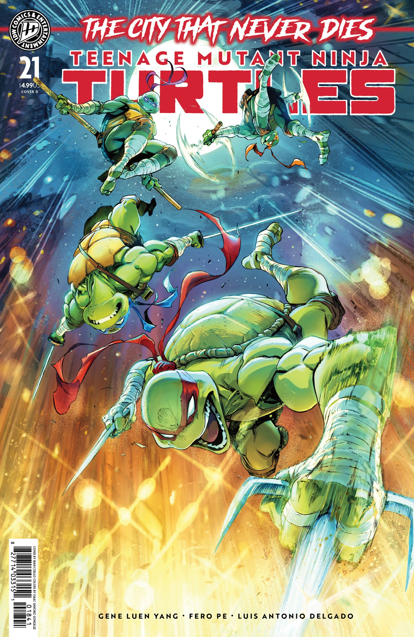 08/19/2026 Teenage Mutant Ninja Turtles #21 Variant D (Coello) IDW PUBLISHING
