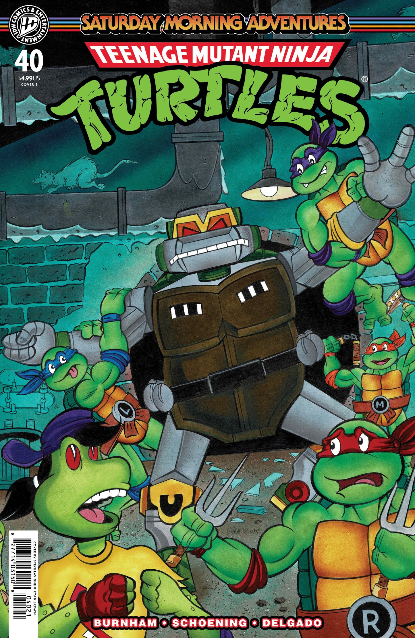 08/26/2026 Teenage Mutant Ninja Turtles: Saturday Morning Adventures #40 Variant B (Lavigne) IDW PUBLISHING