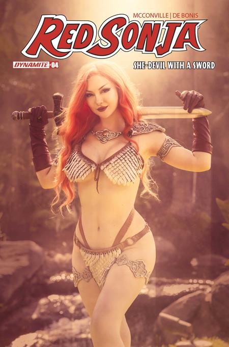 08/05/2026 RED SONJA SHE DEVIL WITH A SWORD #4 CVR E COSPLAY ASHLYNNE DAE VAR DYNAMITE ENTERTAINMENT