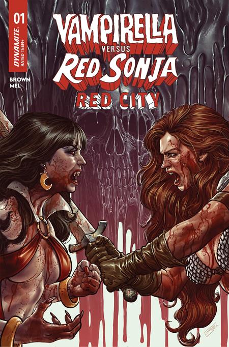 08/05/2026 VAMPIRELLA VS RED SONJA RED CITY #1 CVR B DIEGO YAPUR VAR DYNAMITE ENTERTAINMENT