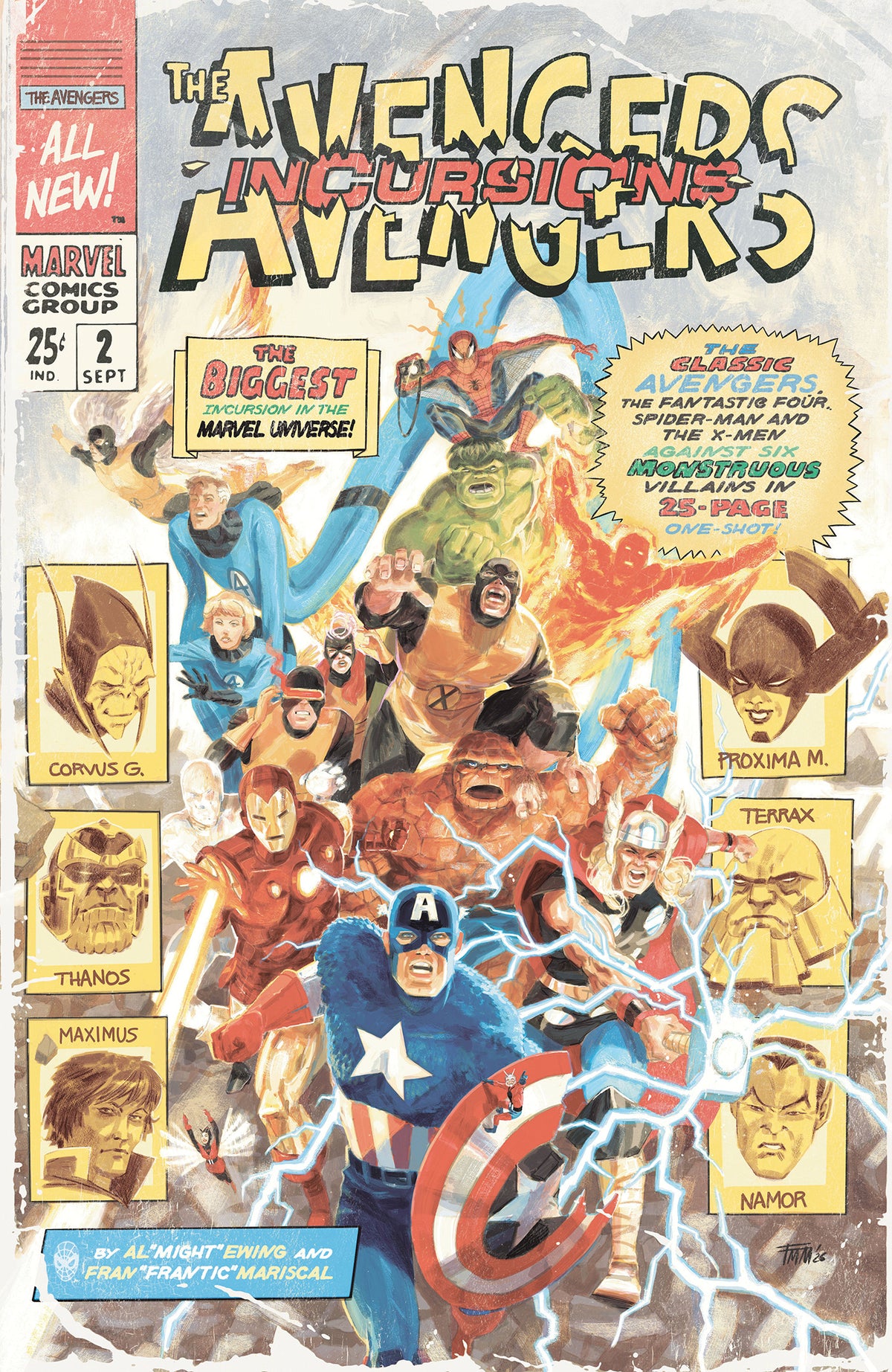 01/20/2027 AVENGERS: INCURSIONS #1 COVER C MARISCAL MANCILLA VARIANT MARVEL