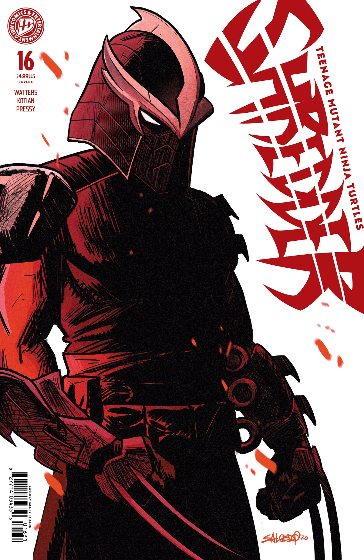 01/27/2027 Teenage Mutant Ninja Turtles: Shredder #16 Variant C (Salcedo) IDW PUBLISHING