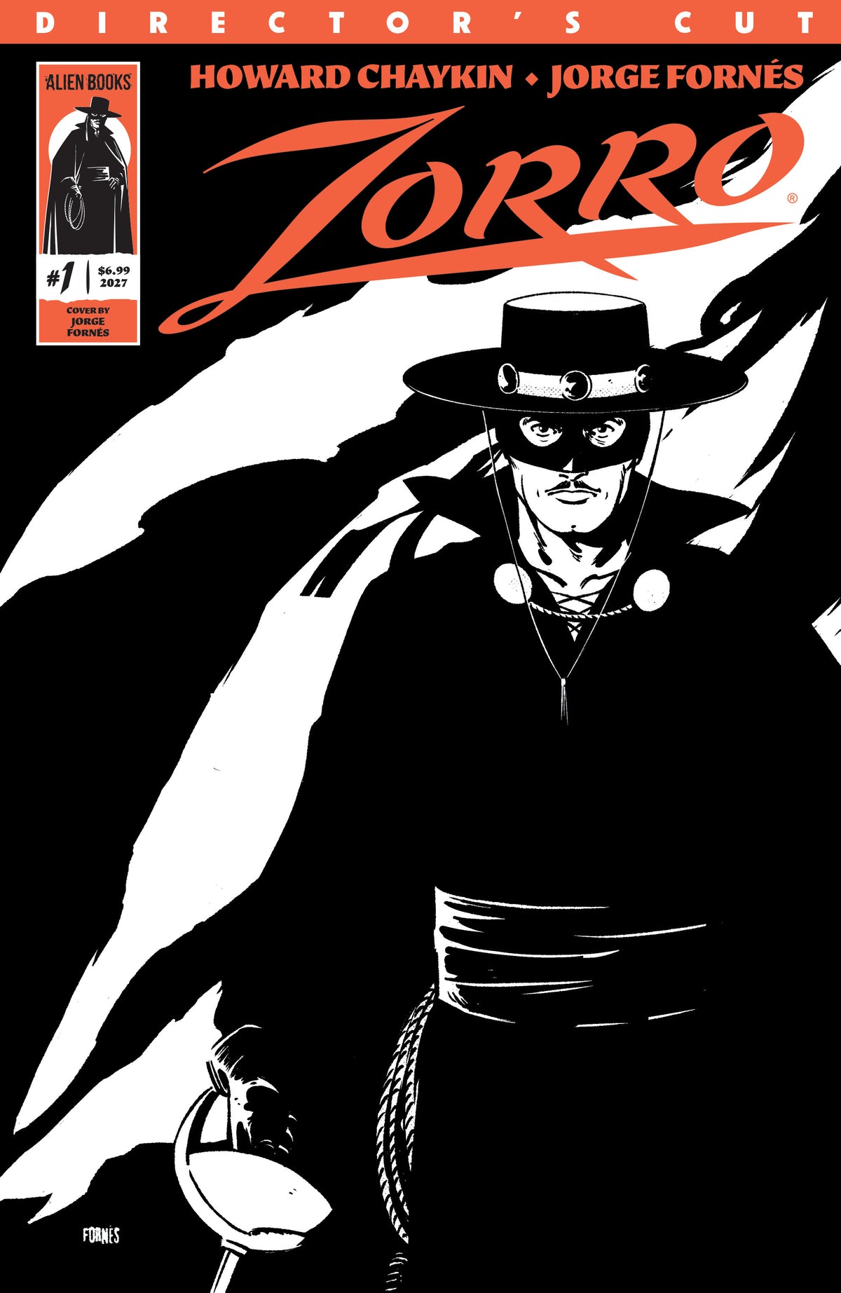 02/03/2027 Zorro Directors Cut #1 Cover A (Fornés) IDW PUBLISHING