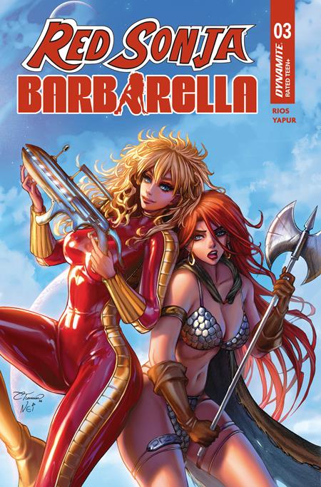 01/06/2027 RED SONJA BARBARELLA #3 CVR B COLLETTE TURNER VAR DYNAMITE ENTERTAINMENT