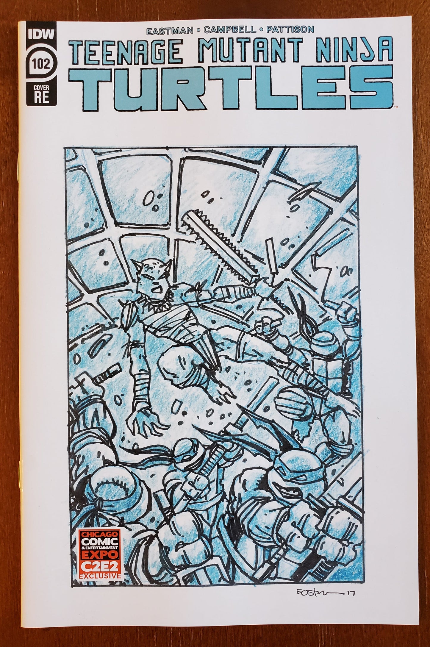 TMNT #102 EASTMAN C2E2 CONVENTION EXCLUSIVE VARIANT 2020 TMNT IDW PUBLISHING