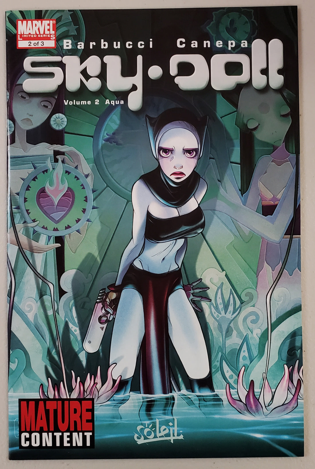 SKY DOLL #1-#3 AND SKY DOLL #1 2ND PRINT 2008 SET OF 4 SKY DOLL MARVEL COMICS