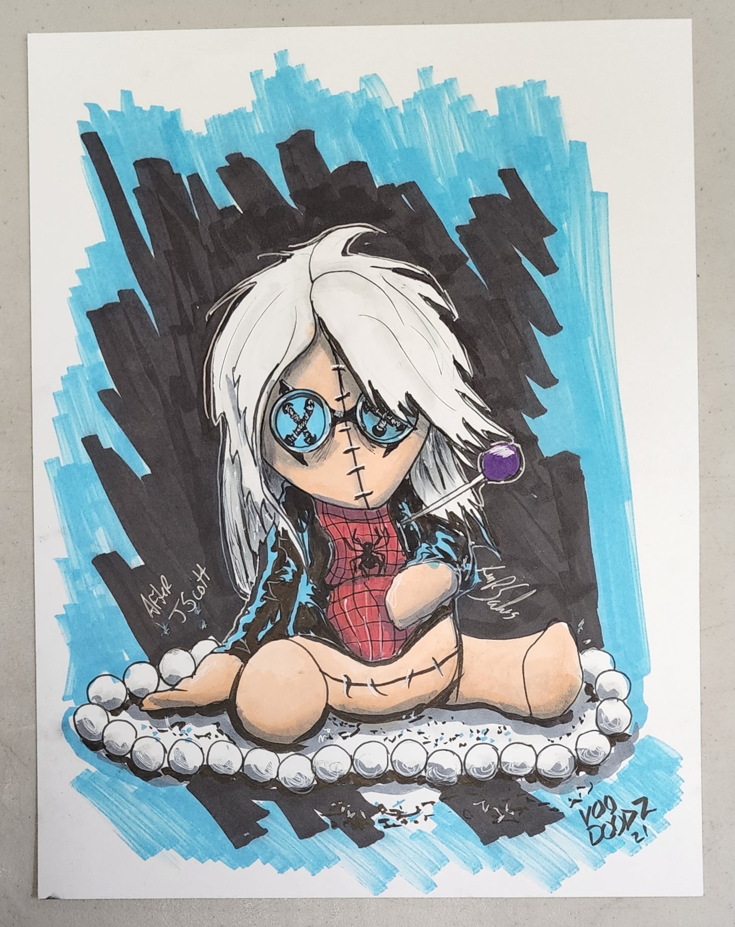 BLACK CAT VOODOODZ BY KEN SALINAS Black Cat MARVEL COMICS