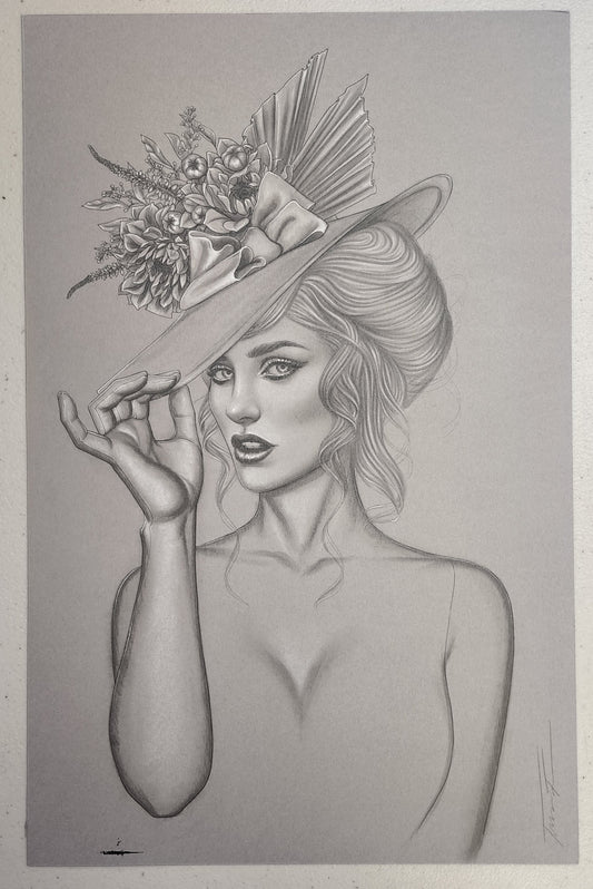 MERCY #1 ORIGINAL COVER ART CHARCOALS BY JENNY FRISON